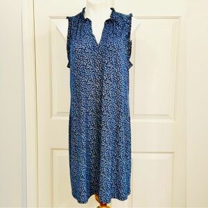 Michael Kors Ditsy Navy Floral Dress Size XL